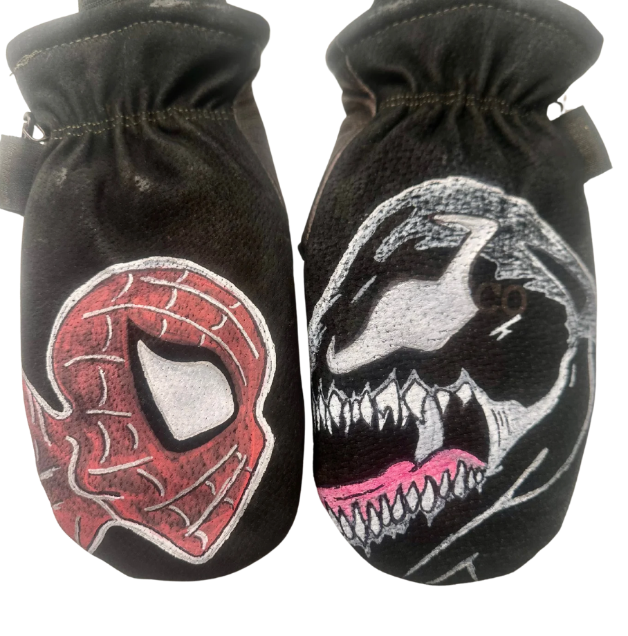 Kustom Mitts - Spiderman & Venom (Black)