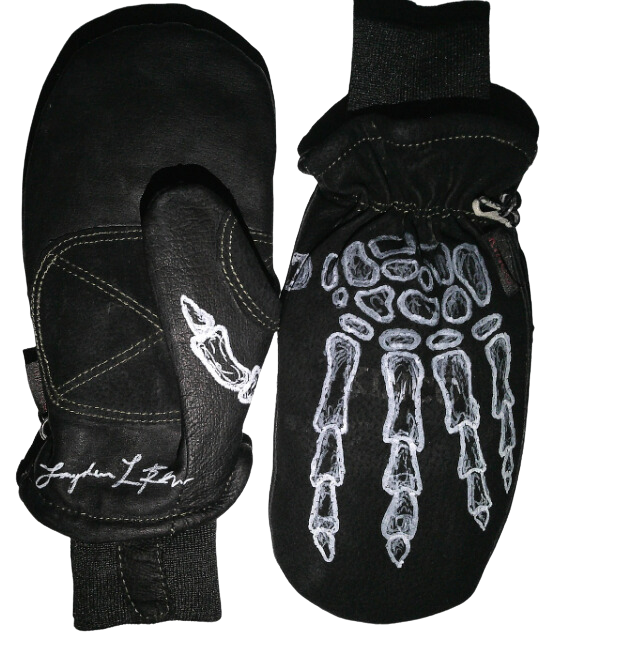 Kustom Mitts - Black Skeleton