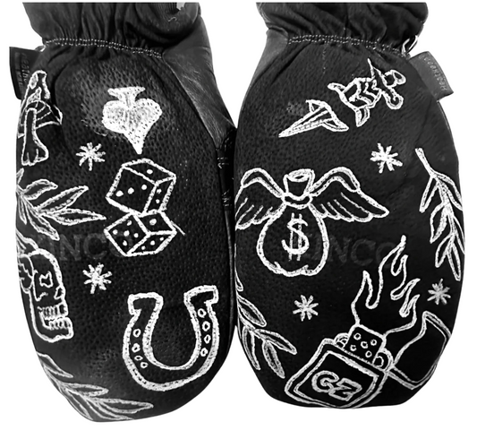 Kustom Mitts - Traditional Patchwork (Black)